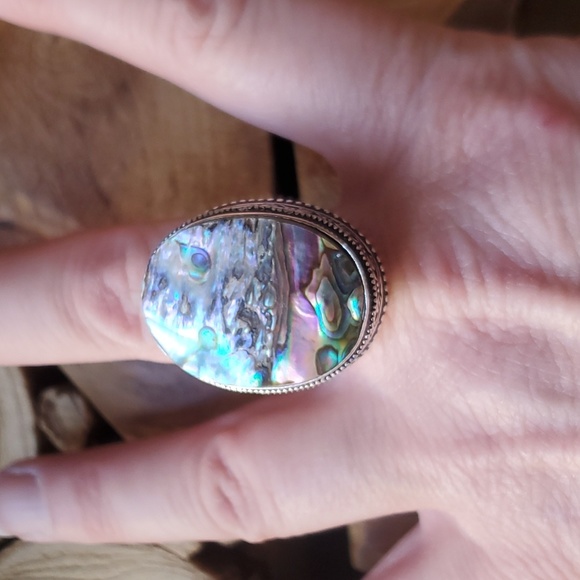 New Abalone Shell 925 Silver Ring. - Picture 7 of 14
